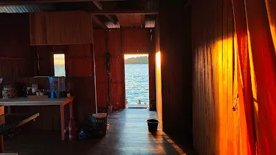 Kitchen at sunset